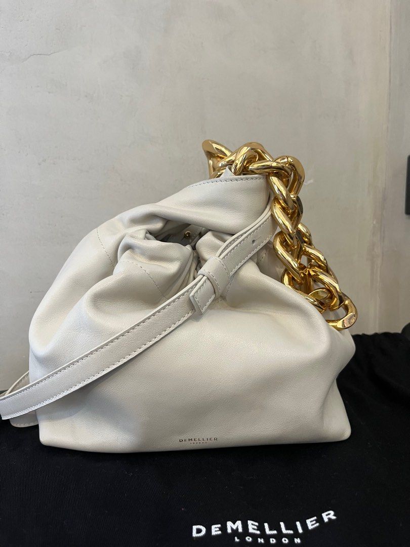Shop DeMellier Santa Monica Chain Leather Top Handle Bag