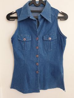 Denim top
