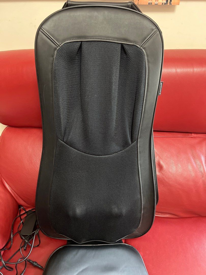 日本第一按摩器品牌DOCTORAIR 3D按摩椅墊MS-002 BK 黑色很少用（坐墊