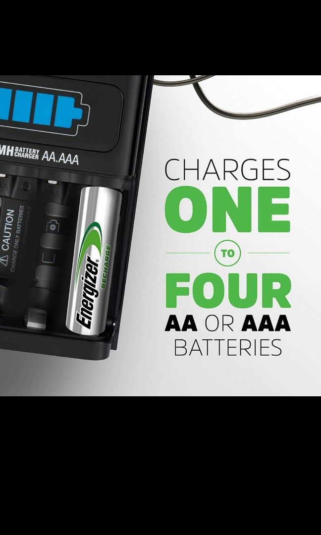 Energiser AA/AAA rechargeable batteries fast charger, Photography