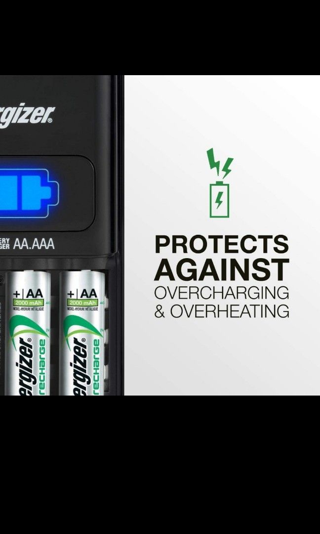 Energiser AA/AAA rechargeable batteries fast charger, Photography