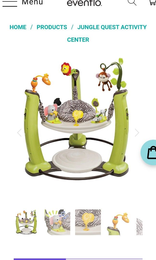 Evenflo jungle quest jump hot sale & learn exersaucer activity center