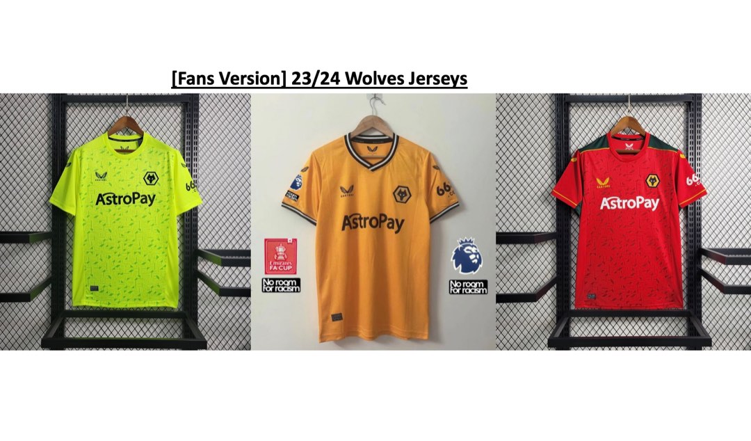 23-24 Wolves Home Fans Jersey