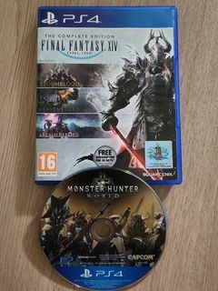 Final Fantasy 14 PS4 Complete Edition FREE Monster Hunter World Disc only