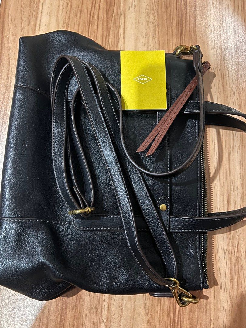 Fossil felicity sales satchel black