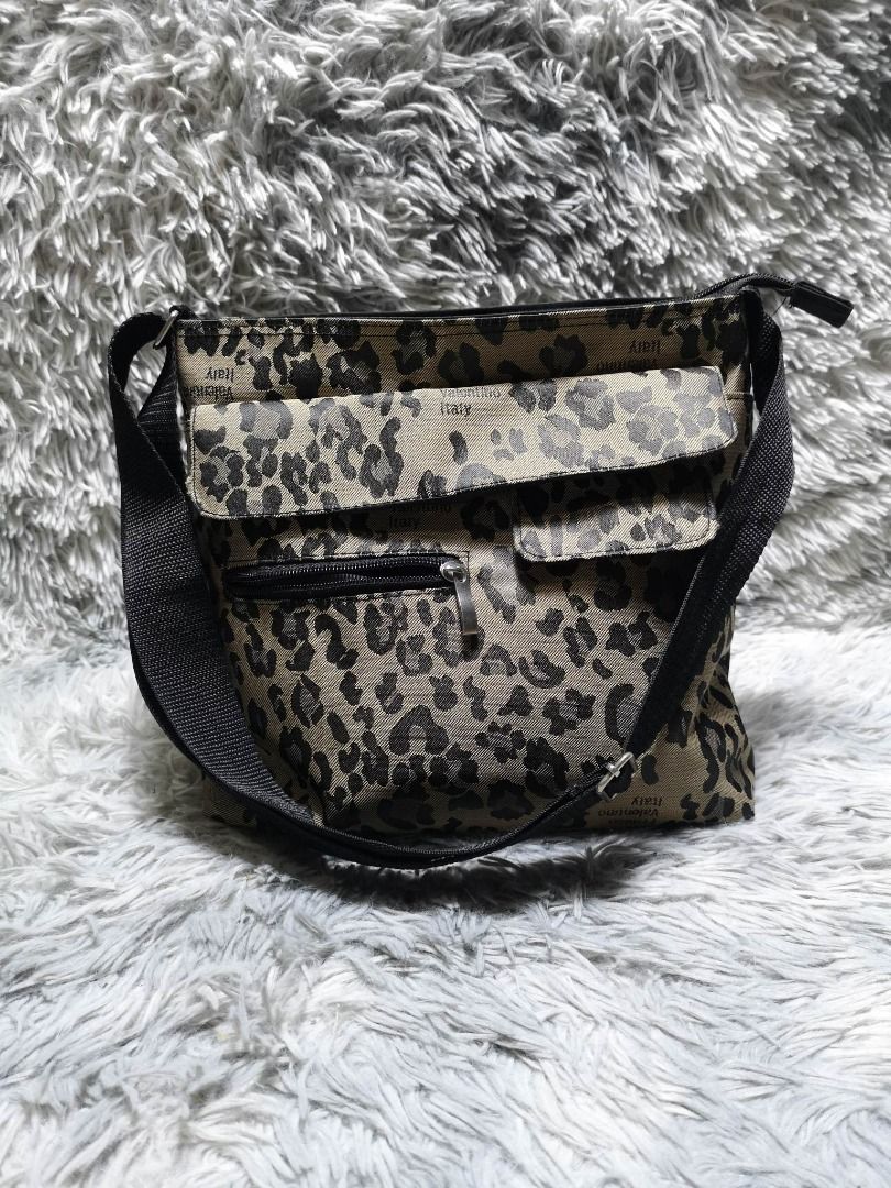 Franco Valentino Brown Leopard Crossbody Bag Women s Fashion Bags Wallets Shoulder Bags on Carousell