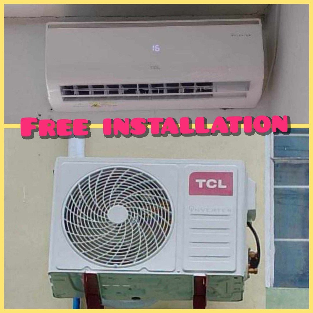 FREE INSTALLATION BRAND NEW SPLIT TYPE AIRCON INVERTER, TV & Home Appliances, Air Conditioning