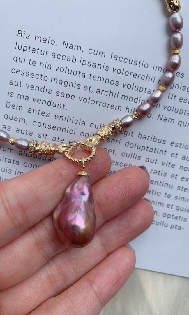 Purple pearl pendant online
