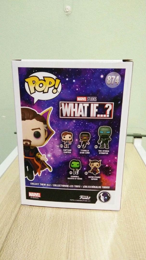 Funko WHAT-IF DOCTOR STRANGE SUPREME Authentic (Category: Designer & Blind Box Toys) located in Navotas City. Submitted by delouch (Listing ID 1243176704, Image 2). Description: Authentic Funko with a free pop protector Box condition: 9/10 (with desiccants) OOB - displayed in case all the time. i can send more pics for sure buyers. pm nlng po. WHAT YOU SEE IS WHAT YOU GET Shipping shouldered by buyer: LBC/ J&T / Grab Pickup.