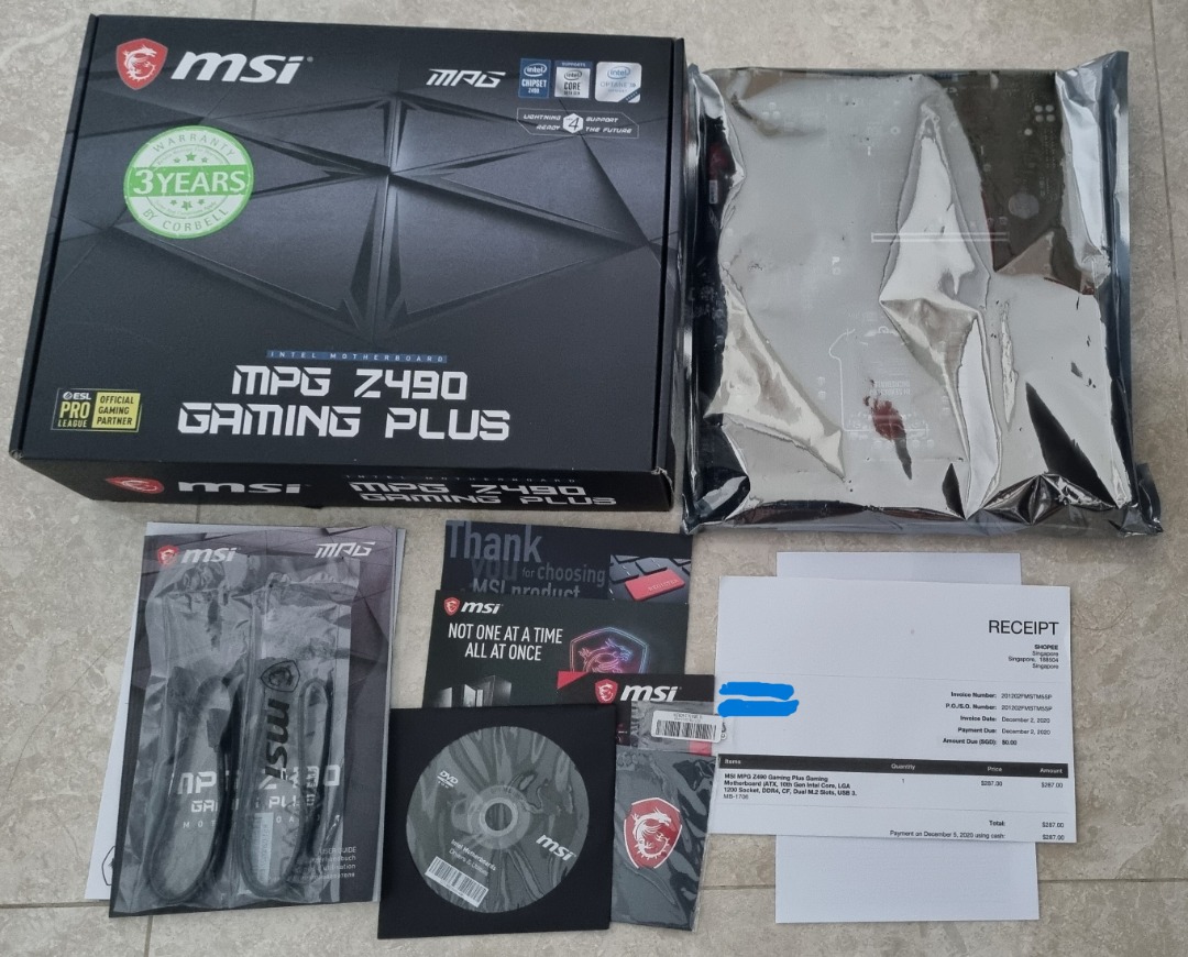 Good Buy! MSI MPG Z490 Gaming Plus motherboard, Computers & Tech, Parts