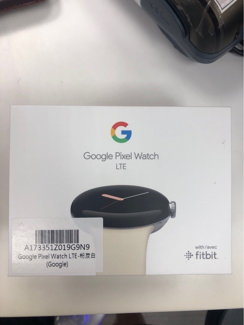 全新Google Pixel Watch LTE 粉炭白, 手機及配件, 智慧穿戴裝置及智慧