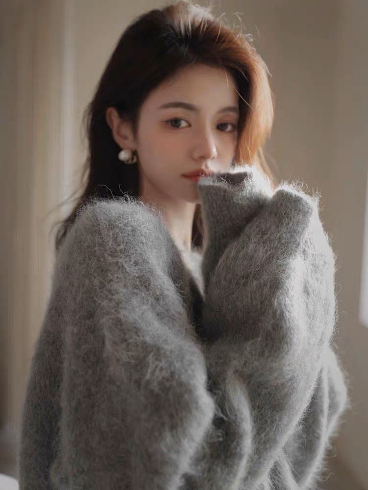 Fluffy fur sweater top