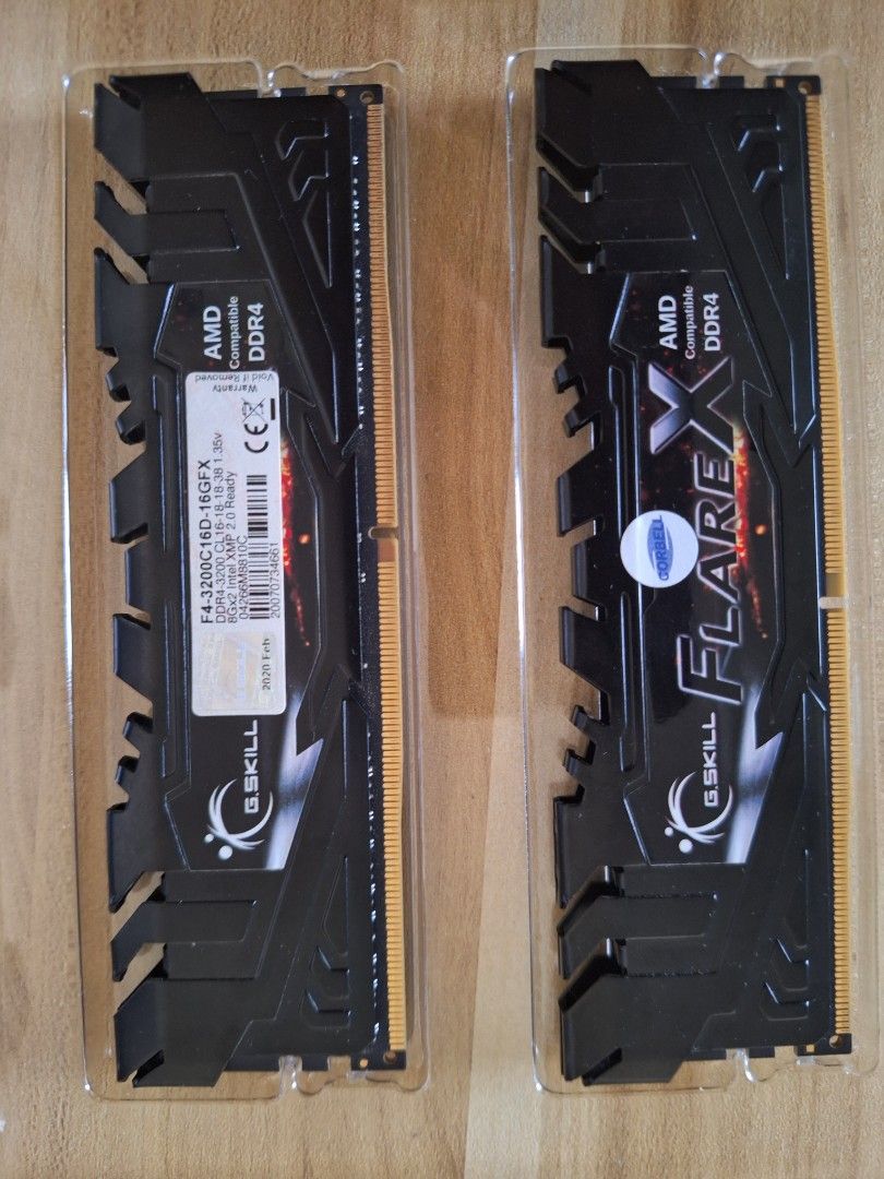 G.Skill Flare X DDR4 3200 CL16 2x8GB Computers Tech Parts