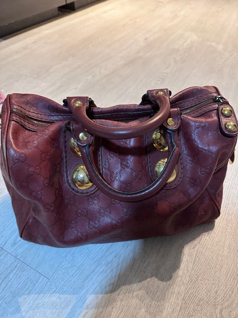 Gucci boston bag new arrivals red