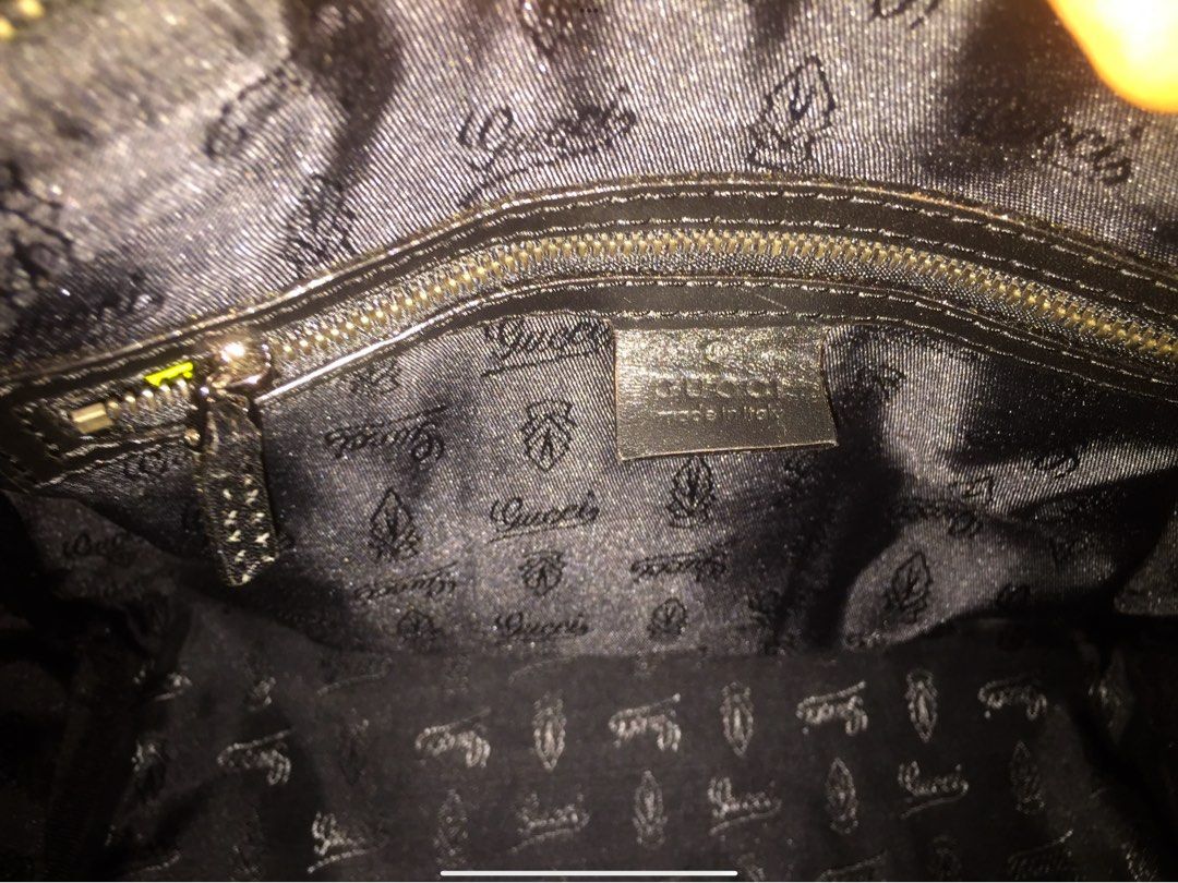 Gucci Imprime Joy Boston Black Monogram Doctor Bag at 1stDibs