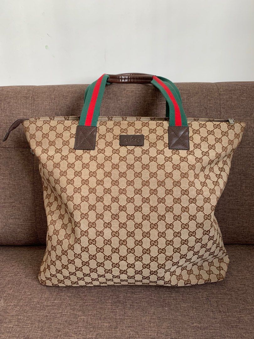 Gucci web tote best sale bag