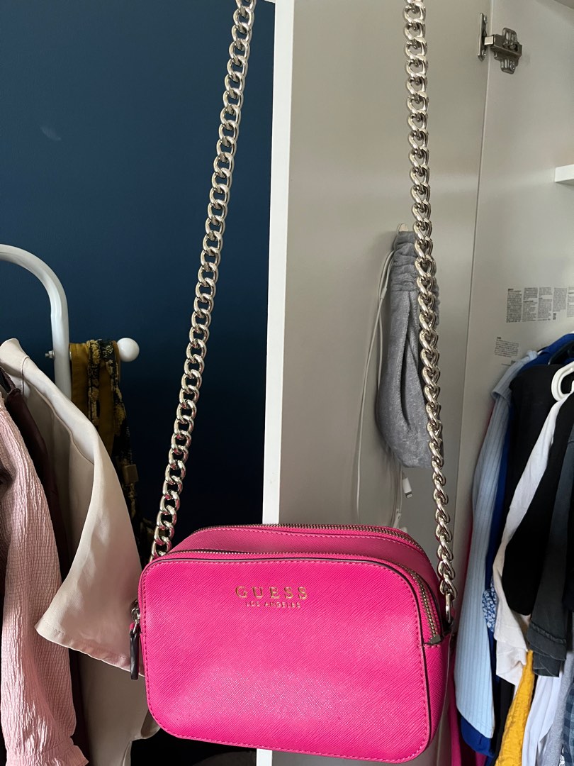 Guess pink sling bag outlet
