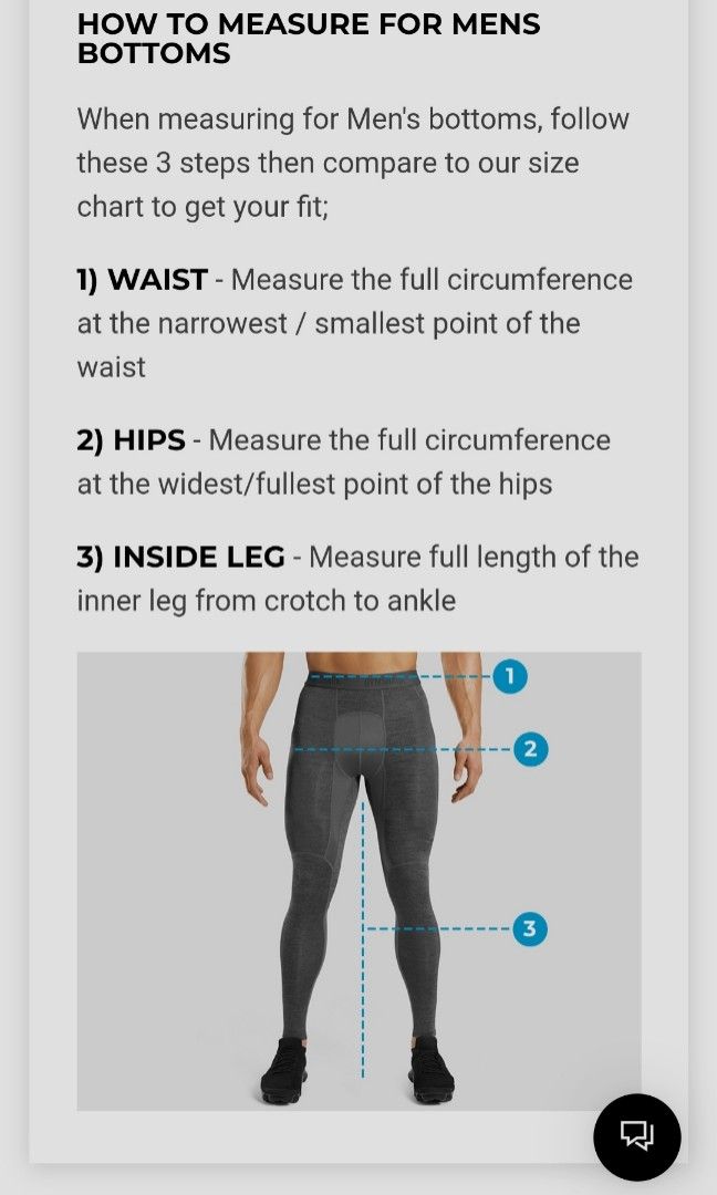 Gymshark mens hotsell joggers size guide