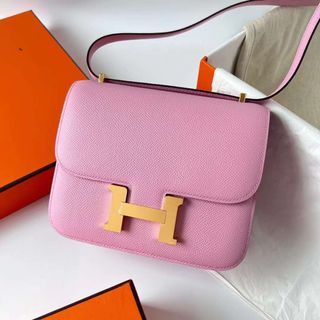 Hermes Constance Epsom X9 mallow purple Gold Hardware Ghw 18cm Full Handmade