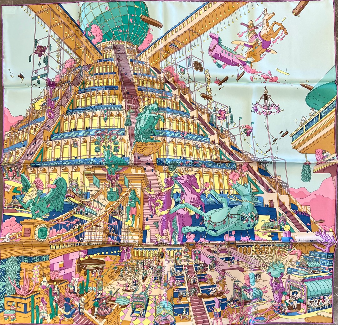 Hermes La Legende du Cheval a Plumes By Ugo Gattoni Blue