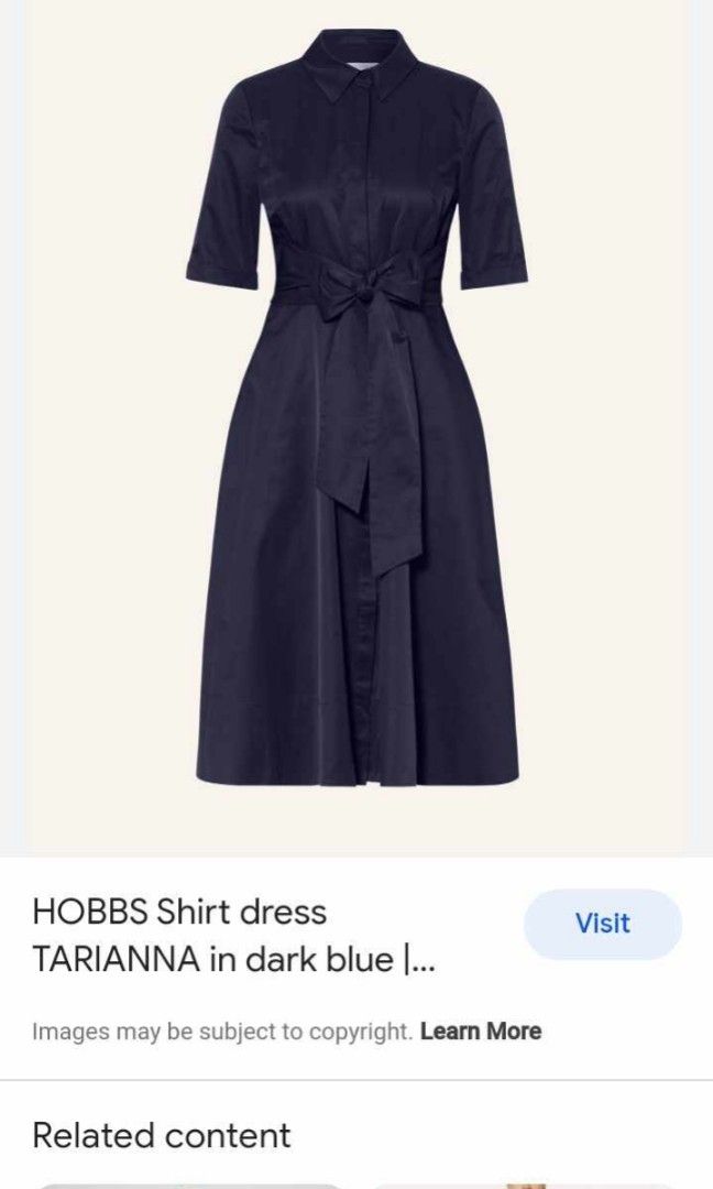Hobbs vanessa store dress navy