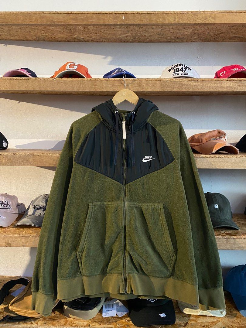 Olive canvas sale nike hoodie