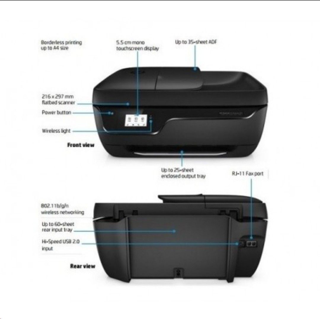 HP DeskJet Ink Advantage 3835 All-In-One, Computers & Tech, Printers ...