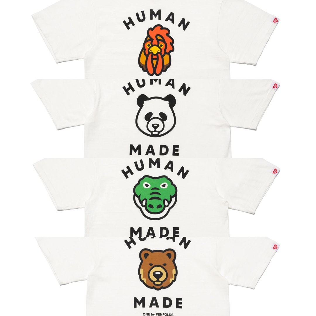 Human made ONE BY PENFOLDS CROCODILE rooster bear panda tee T ...