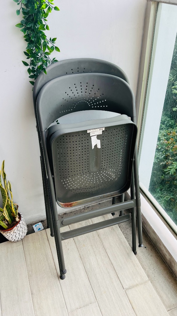 Ikea Folding chairs (2), Furniture & Home Living, Furniture, Chairs on
