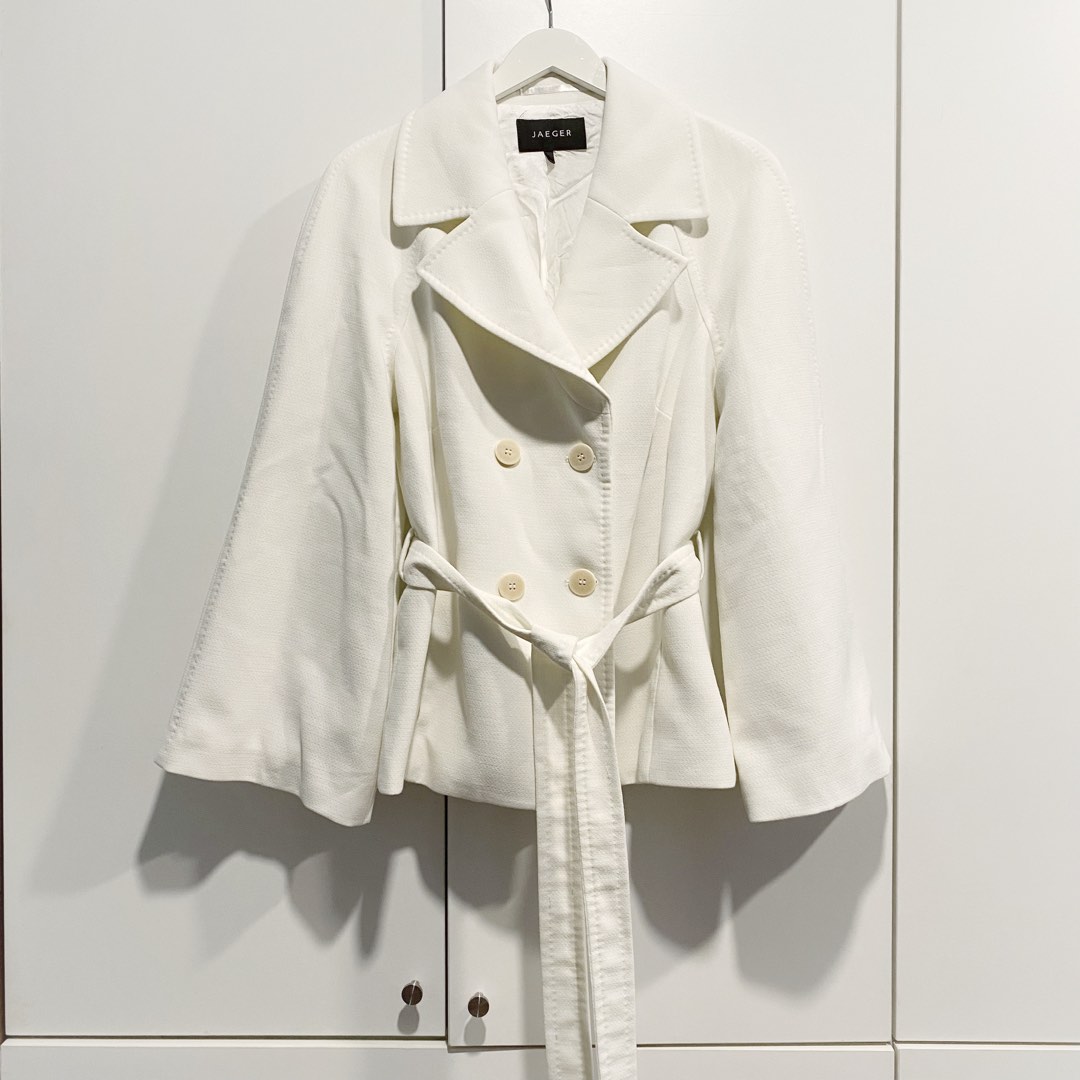 Jaeger short trench discount coat