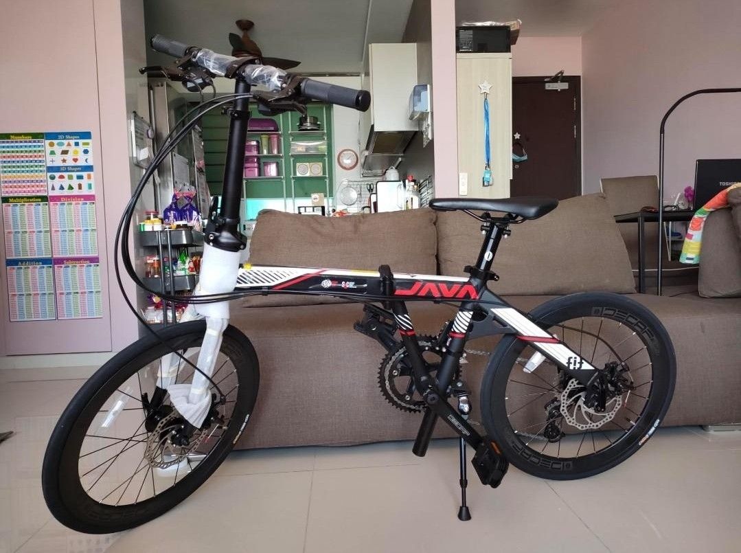 JAVA FIT 18S 451 RIM SE EDITION 22 INCH FOLDING BICYCLE LIGHT WEIGHT ...