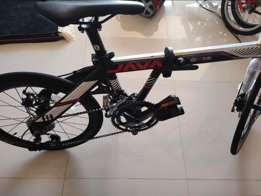 JAVA FIT 18S 451 RIM SE EDITION 22 INCH FOLDING BICYCLE LIGHT WEIGHT ...