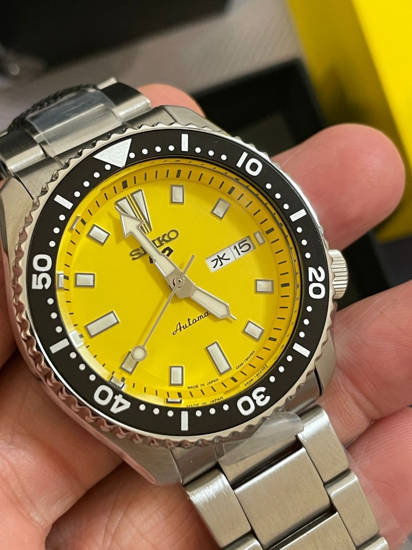 JDM Seiko 5 SBSA193 Yellow Dial Limited Edition of 300 pcs, Men's ...