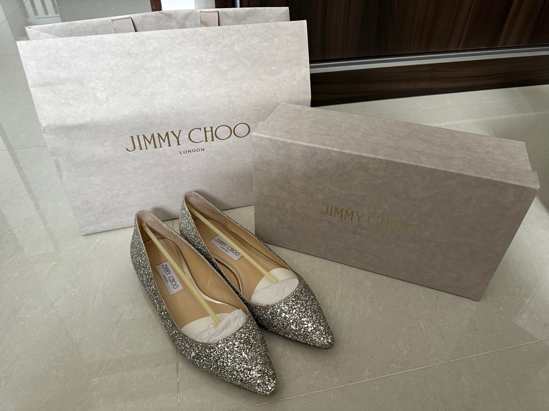 Jimmy choo romy clearance flat