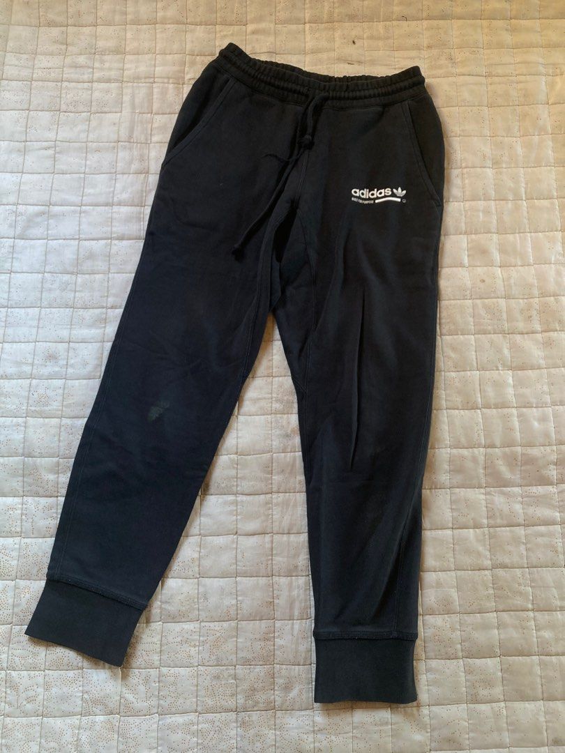 Jogger adidas kaval sweatpant hitam original, Fesyen Pria, Pakaian ,  Bawahan di Carousell