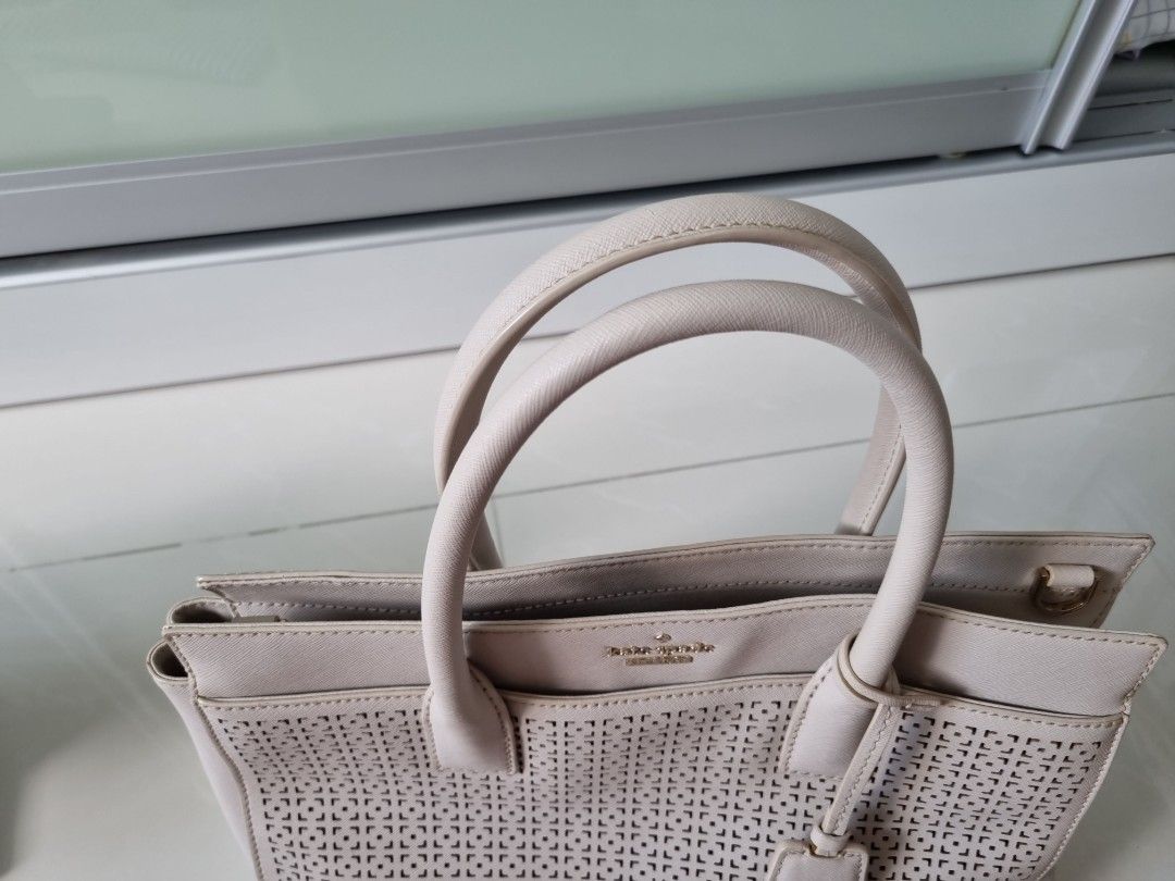 Kate spade cheap cream handbag