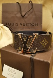 Louis Vuitton Belt Initiales Monogram Eclipse Matte Black – ValiseLaBel