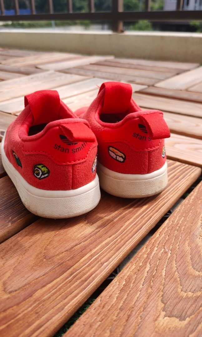 Adidas stan smith kids red store