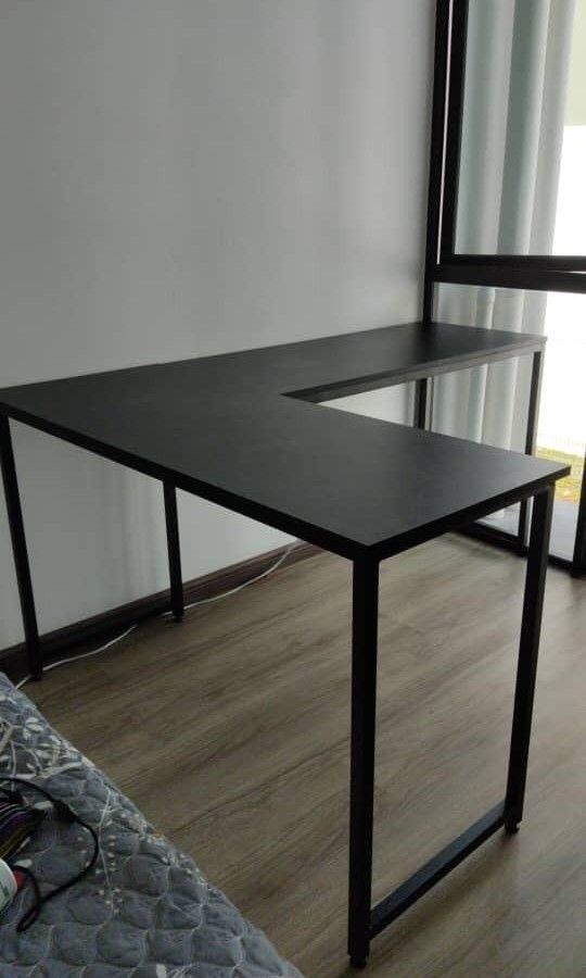 Kuching L shape table, Furniture & Home Living, Furniture, Tables