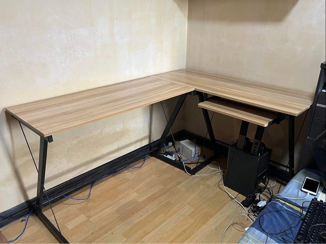 L Shape Table, Furniture & Home Living, Office Furniture & Fixtures on