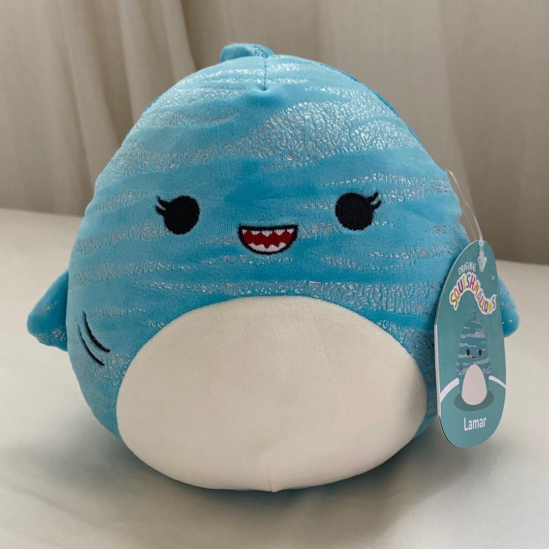Lamar the Whale Shark 7" Squishmallow, Hobbies & Toys, Toys & Games on