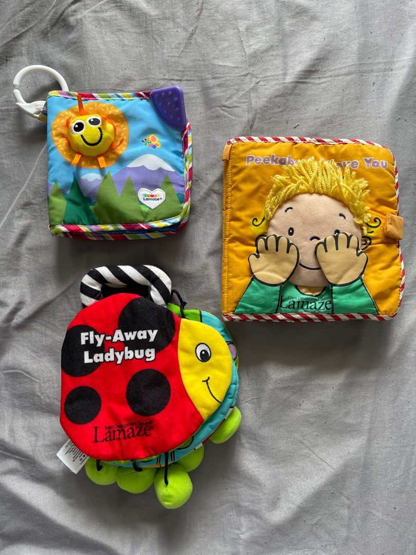 Lamaze cloth books (Category: Infant Playtime) located in Quezon City. Submitted by goodbuytoyou (Listing ID 1243123564, Image 1). Description: .