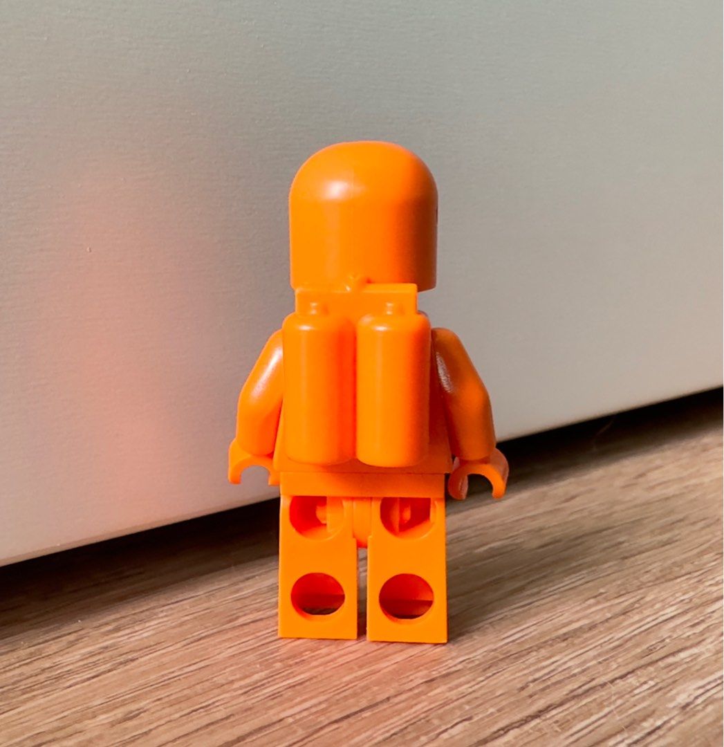 Lego spaceman orange top