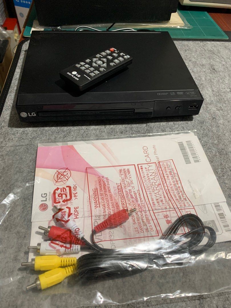 LG DVD Player Brand New with Remote, Manual & RCA Cable, Hobbies & Toys