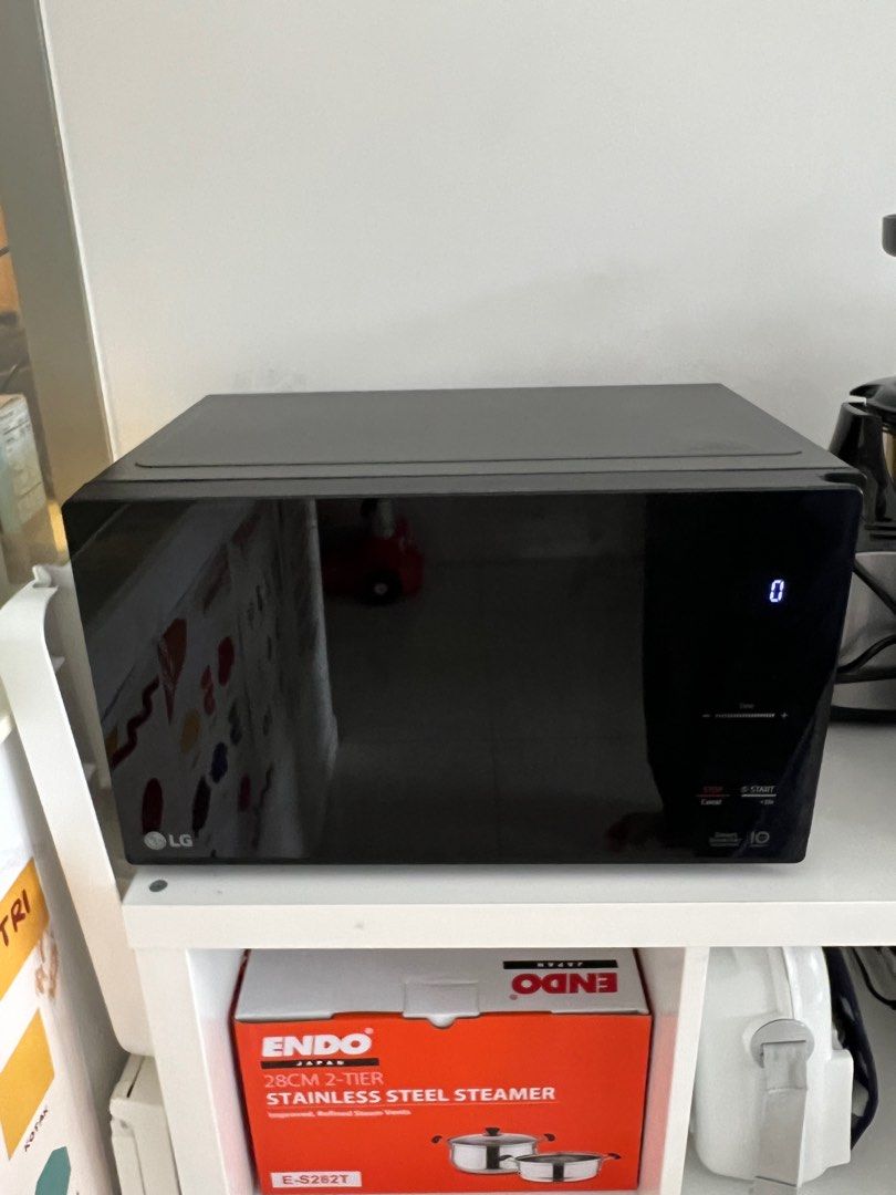 LG Smart Inverter MS2595DIS (25L) Microwave Oven Black, TV & Home