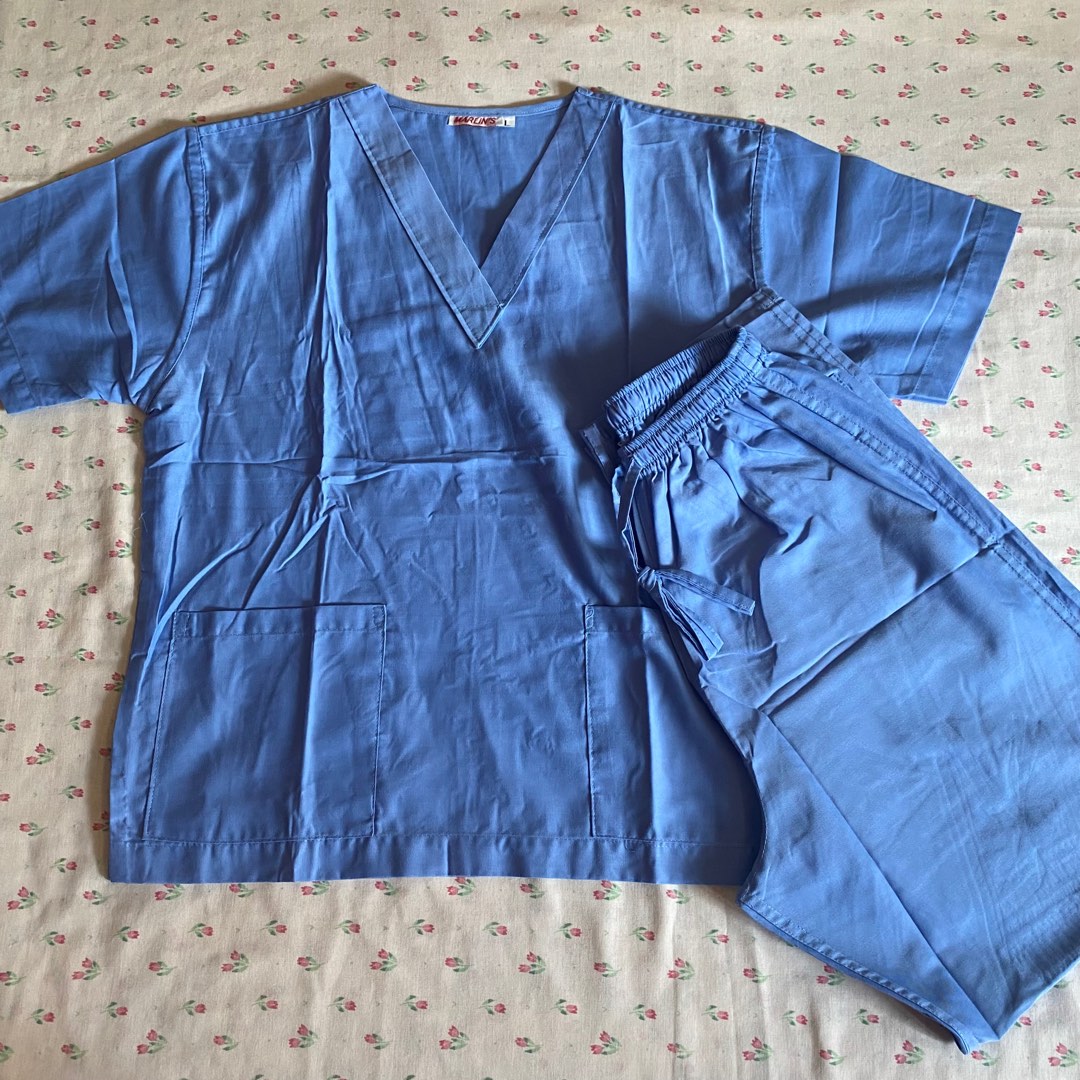 Light Blue Scrubs Set on Carousell