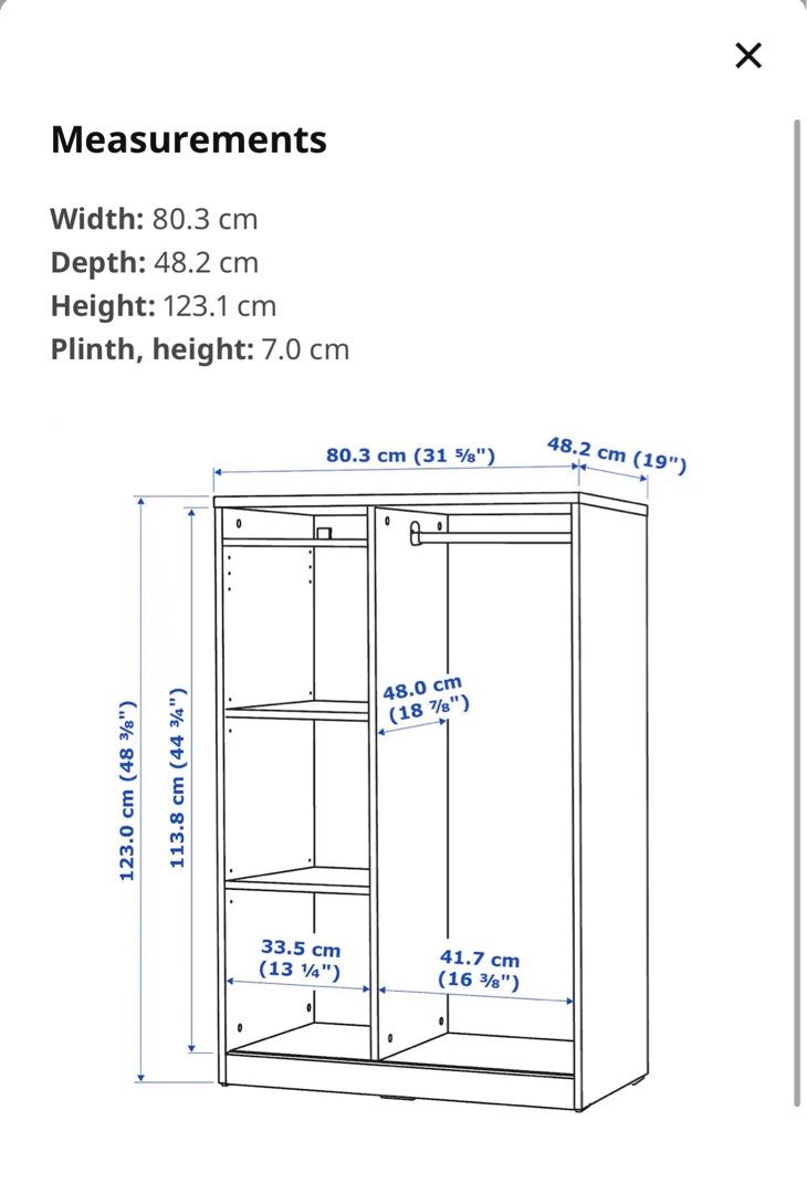 Syvde open wardrobe discount