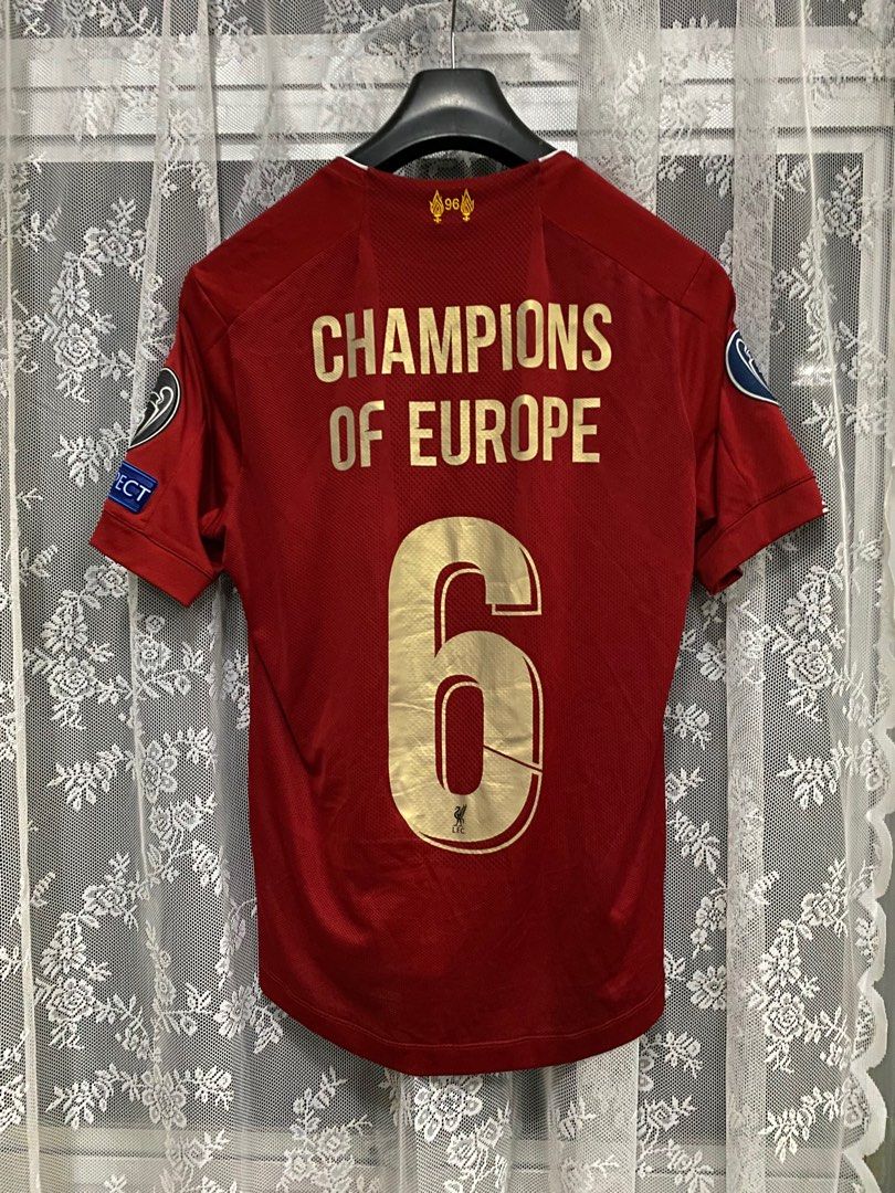 Champions of hot sale europe liverpool shirt