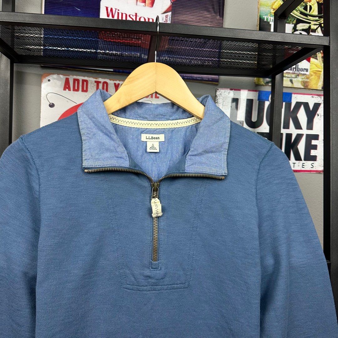 Ll bean top zipper sweater