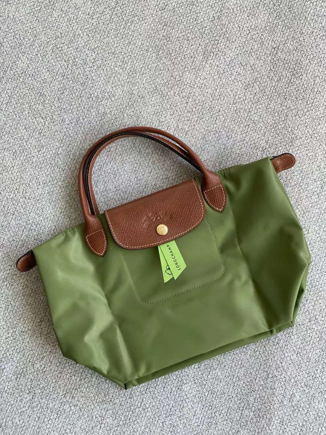 Longchamp Shopping Bag Moss Green